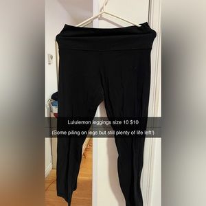 Lululemon leggings size 10